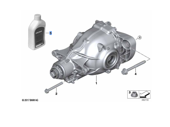 BMW G20-G30-G11-G05 Diferansiyel Yağı 1L (70W-80 GL-5)